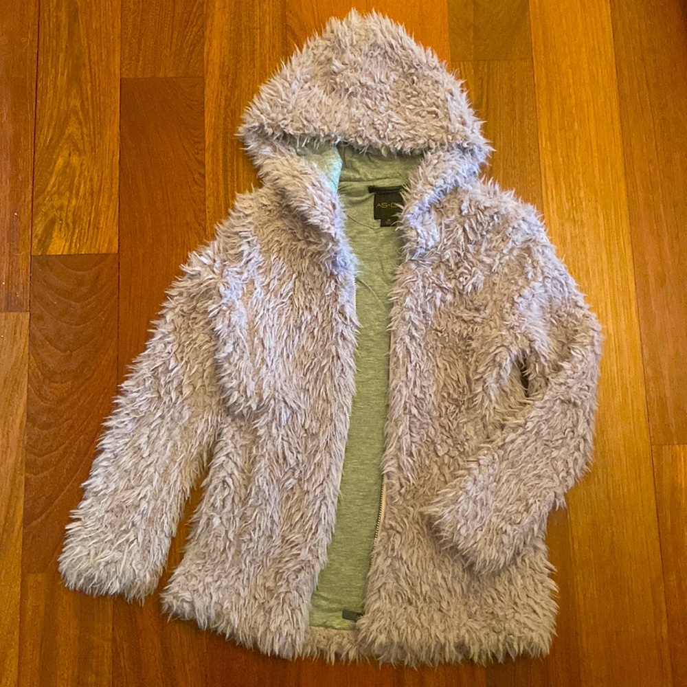 AS by DF Shag Jacket - LILAC Purple